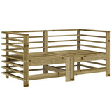 Corner Sofas with Cushions 2 pcs Impregnated Wood Pine 825687