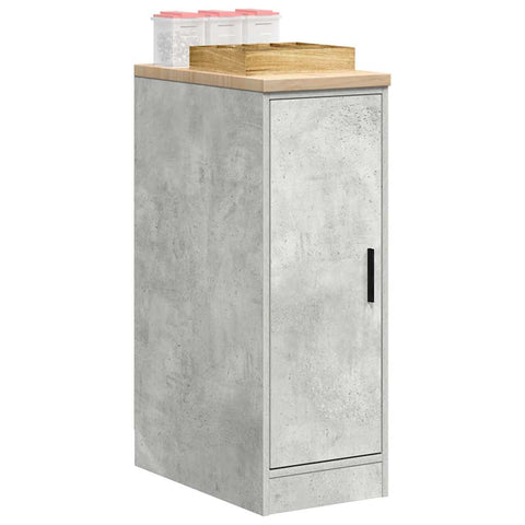 ZNTS Garage Storage Cabinet Concrete Grey 30x51x85 cm Solid Wood Pine 860556