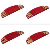 Self-adhesive Stair Mats 15 pcs Red 65x21x4 cm 322410
