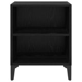 Bedside Cabinet 2 pcs Black Oak 40 x 30 x 50 cm Engineered Wood 875103