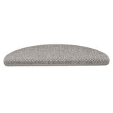 Stair Mats Self-adhesive Sisal-Look 30 pcs 65x21x4 cm Silver 3365871