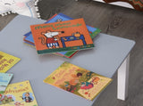 Kids Table and Chair Set 3 Pieces Toddler Preschoolers Desk with 2 Chairs for Indoor Study Rest T3398P347694
