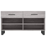 Shoe Bench Grey Sonoma 102x35x55 cm Engineered Wood 829770