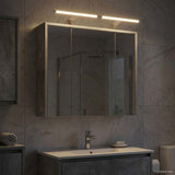 Bathroom Mirror Cabinet Concrete Grey 63.5 x 16 x 62.5 cm 889162