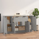 Sideboards 3 pcs Concrete Grey Engineered Wood 3115831