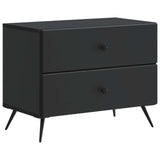 Bedside Cabinet Black 62 x 34.5 x 47.5 cm Engineered Wood 895466