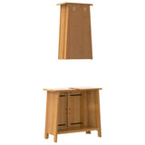 2 Piece Bathroom Furniture Set Solid Wood Pine 3223459