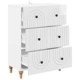 Drawer Cabinet High Gloss White 66 x 34.5 x 90 cm 894149