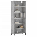 Highboard Concrete Grey 69.5x32.5x180 cm Engineered Wood 3189577