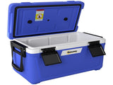 42.6L Insulated Cool Box, Lightweight Portable Ice Cooler with Handle, Lid and Drain Valve, Dark T3398P553431