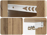 Wall-Mounted Bedside Cabinet 2 pcs Artisan Oak Engineered Wood 898274