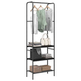 Clothes Rack Black Oak 60 x 30 x 171 cm Engineered Wood 868457