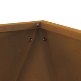 Planter 2 pcs Rusty 50 x 50 x 50 cm Weathering Steel 883849