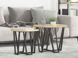 Side Table Set 2 pcs Sonoma Oak and Black 869721