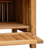 Garden Bench with Storage 150 x 60 x 90 cm Solid Teak Wood 42001960