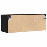 TV Cabinet Set 2 pcs Black oak 80 x 30 x 30 cm Engineered Wood 862205