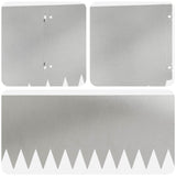 Lawn Edging 20 pcs 103 x 25 cm Steel Silver 8008499