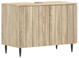 2 Piece Bathroom Cabinet Set ZWOLLE Sonoma Oak Engineered Wood 3418001