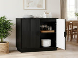 Sideboard VENRAY Black 66 x 33 x 77.5 cm Engineered Wood 8019983