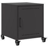 Bedside Cabinet Black 36x39x43.5 cm Steel 846614