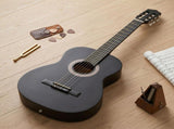 39 Inch Round Barrel Basswood Classical Folk Guitar including gig bag, spare strings, 70286762