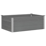Garden Raised Bed WPC 150x100x54 cm Grey 43609