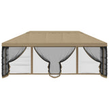 Gazebo Cover with Sidewalls 6 x 3 m Beige Polyester 190 900410