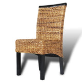 Dining Chairs 6 pcs Abaca and Solid Mango Wood 274199