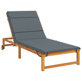 Sunlounger Cushion GEMERT 100% Polyester Blue 200 x 80 x 3 cm 948563