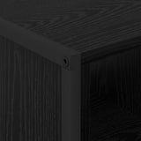 Coffee Table Black Oak 80 x 50 x 40 cm Engineered Wood 886432