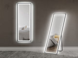 150 x 40cm Full Length Mirror, with Adjustable Lights - Black T3398P343366