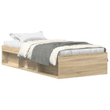 Bed Frame without Mattress Sonoma Oak 90x190 cm Single 3203840