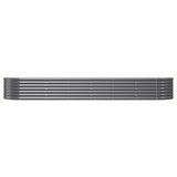Garden Raised Bed Galvanised Steel 296x80x36 cm Anthracite 318926