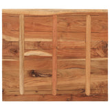 Table Top 110x80x2.5 cm Rectangular Solid Wood Acacia 370941