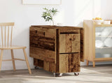 Dinning Table 2 pcs 140 x 80 x 77 cm Engineered Wood Old Wood 3424938