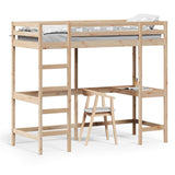 Loft Bed without Mattress 75x190 cm Small Single Solid Wood Pine 842862