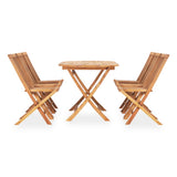 Outdoor Dining Set Natural teak Teak hardwood Standard Foldable 3059968