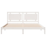 Extra Long Bed Frame without Mattress White 180x220 cm Solid Wood 3309206