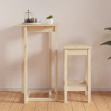 Bar Table 60x60x110 cm Solid Wood Pine 822177