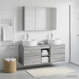 Bathroom Furniture Set 4 pcs Grey Sonoma 103.5 x 15.5 x 70 cm 3406908