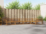 Outdoor Sofa Set 5 pcs Natural Solid Acacia Wood 3367567