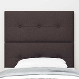 Headboard Height Adjustable Manual Dark brown 80 cm Fabric 3337785