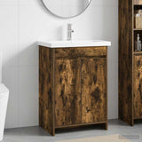 Bathroom Furniture Set Smoked Oak 61 x 40 x 84.5 cm 3404278