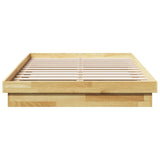Bed Frame without Mattress 120x190 cm Small Double Solid Wood Oak 3315737
