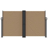 ZNTS Retractable Side Awning Taupe 140x1200 cm 4004814