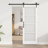 Sliding Door Manual ORKDAL White 73.5 x 198.5 cm Wood and metal 3332436