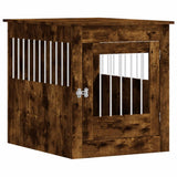 Dog Crate Furniture Smoked Oak 64.5x80x71 cm Engineered Wood 838334