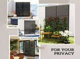 Decorative Privacy Fence Screen, Metal Outdoor Privacy Screen Climbing Plant Trellis with Stand, 122 T3398P555946