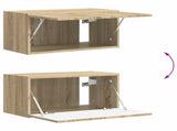 TV Cabinet Set Wall-mounted 4 pcs Sonoma Oak Engineered Wood 3409044