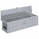 Aluminium Box 80.5x22x22 cm Silver 142937